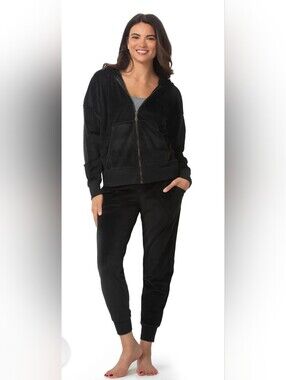 NWT Felina Luxe Velour Zip Hoodie and Jogger Set Suze Medium